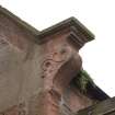 W Front. Venetian gable. Skewputt. Detail