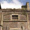 Detail of window below the second floor and a segmental relieving arch above