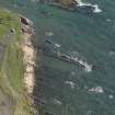 Oblique aerial view centred on the swimming pool, Pittenweem,taken from the WNW.