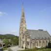 General elevated view of Church from west.