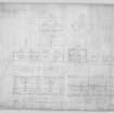 Cottages for J J Gelletly Esq.
Sections, elevations and plans.