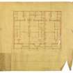 Cottages for J J Gelletly and Miss Guthrie Wright.
Ground floor plan.