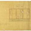 Cottages for J J Gelletly and Miss Guthrie Wright.
First floor plan.