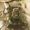 Village Bay, House of the Fairies. Interior of the souterrain from the entrance.