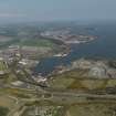 General oblique aerial view of toen with Inverkeithing Bay adjacent, taken from the WSW.