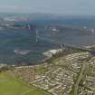 General oblique aerial view centred on South Queensferry with the bridges adjacent, taken from the SW.