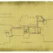 Plan of tunnels shewing leader pipes.