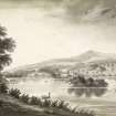 Drawing of Taymouth Castle and Kenmore.