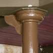 Interior. Second floor. West end. Section A. Detail of column head with flange for additional strength