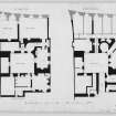 Ground Floor and First Floor Plans
Mens. et delt. "R.T." (R Traquair)