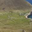 Hirta, Village Bay. General view from W including the Ministry of Defence Establishment.