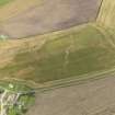 0blique aerial view of the cropmarks of the field boundaries at West Cairngaan, taken from the ESE.