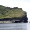 St Kilda, Dun. View looking S across Village Bay to the area of cultivation at the NW end of Dun.