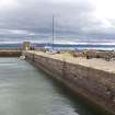 Main harbour wall, view from N
