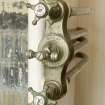 Broughty Ferry, Aystree, 26 Victoria Road. Interior, first floor, bathroom, detail of taps.