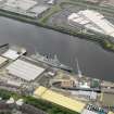 Oblique aerial view of the Elderslie shipyard, taken from the NNE.