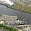 Oblique aerial view of the Elderslie shipyard, taken from the NNE.