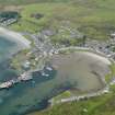 Oblique aerial view of Port Ellen village, Islay, taken from the S.