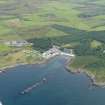 General oblique aerial view of the Laphroaig distillery, Islay, taken from the SSW.