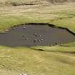 Hirta, Gleann Mor. View from W of pond on W side of burn, Abhainn a' Ghlinne Mhor, centred NF 08542 99982.