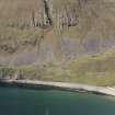 St Kilda, Hirta. View from NE across Village Bay to the scree slopes below Mullach Sgar.