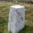 Dùnan Mòr, boundary stone, view from the south-east.