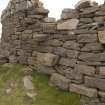 Detail of drystone wall close to the lighthouse.
