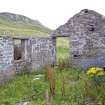 Kearvaig, farmhouse and range, view of W end of interior from E.