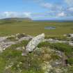 Loch na Seamraig, marker stone, view from SW.