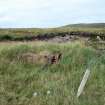 Allt na Luachrach, sentry post, view of possible buried vehicle.