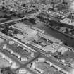 Dumfries, Troqueer and Rosefield Mills, oblique aerial view.