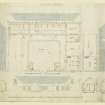 Elevations, plans and sections of Mains of Findon.
