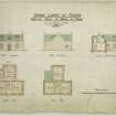 Plans, elevations and sections of alterations to the Mains of Findon.
Titled: 'Synod Lands of Findon, Dwelling House at Mains of Findon, Wm A Ritchie Tenant 1905'.