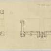 Floor plans of first and second class houses.
Inscribed: 'No V  Plan of first floor of first class house and second floor of second class house'. 
