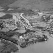 Fort Augustus, village, abbey and locks, oblique aerial view.
