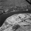 Corpach, oblique aerial view centred on the former Wiggins Teape pulp and paper mill, under construction with the Royal Navy Engineering Support Base, HMS St Christopher adjacent, taken from the NE.