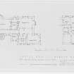 Second and third floor plans traced from drawings by Telford Grier and Mackay. Floor plan showing details of demolition including cost.