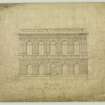 Elevation.
Titled: 'Elevation to the South  For The Faculty of Procurators.  Glasgow  33 Bath Street. Septr. 1854.'
Signed: 'Charles Wilson Architect'.