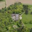 Oblique aerial view centred on the country house, taken from the WSW.