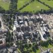 Oblique aerial view centred on the Quartermile development and the former Edinburgh Royal Infirmary, taken from the N.