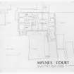 Mylnes Court, Edinburgh University Hall of Residence.
Drawing showing plan of site. 
