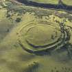 Oblique aerial view of the remains of the Kildlaw fort and setllement, taken from the N.