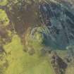 Oblique aerial view of the remains of the Hare Law fort, taken from the NE.