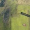 Oblique aerial view of the remains of the fort on Blackcastle Hill, taken from the WSW.