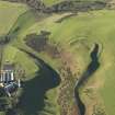 Oblique aerial view of the remains of the forts at Raeheugh Head,taken from the E.