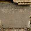 Grave plot no. 637, Agnes, Niece to the Earl of Buchan, detail of plaque