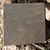 Caroline Jacobs, detail of plaque