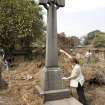 Grave plot no. 875 with Amanda Gow measuring monument