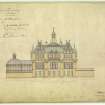 East elevation of house titled 'No. 6 House for Robert Smith Esq at Livilands', Stirling.