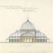 Sheet 5  Elevation
Princes Street Gardens, set of 9 drawings of proposed Winter Garden
